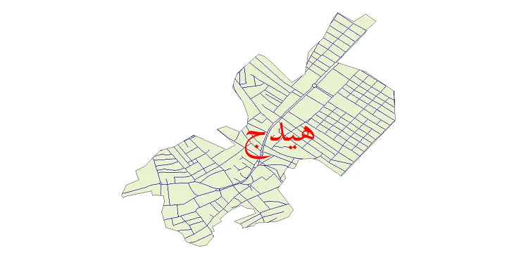 دانلود نقشه شیپ فایل شبکه معابر شهر هیدج