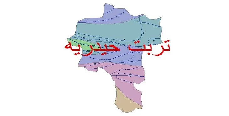 نقشه شیپ‌ فایل اقلیم‌شناسی شهرستان تربت حیدریه + 7 لایه اقلیمی