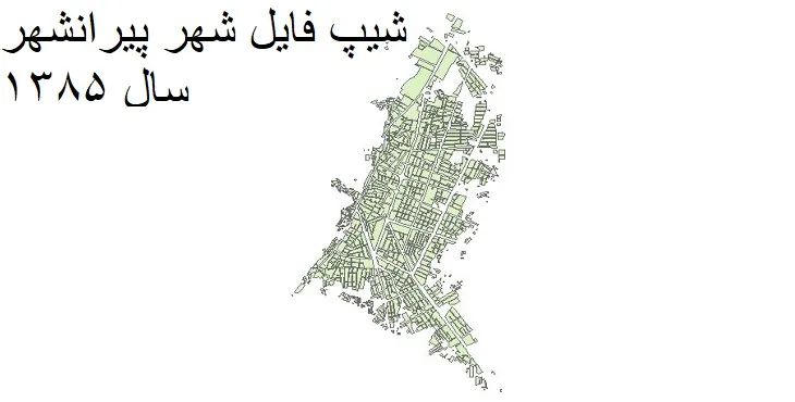 دانلود شیپ فایل بلوک آماری شهر پیرانشهر
