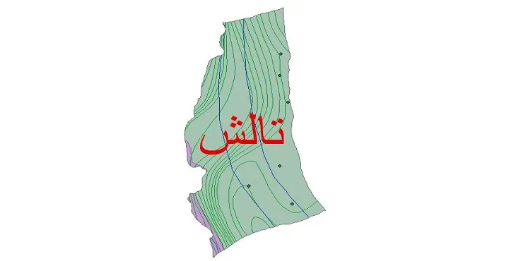 نقشه شیپ‌ فایل اقلیم‌شناسی شهرستان تالش + 7 لایه اقلیمی