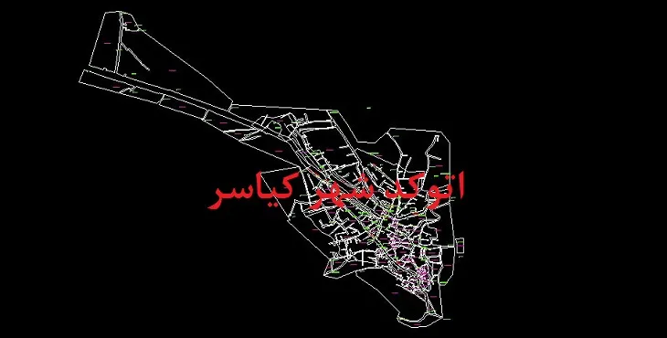 دانلود نقشه اتوکد شهر کیاسر