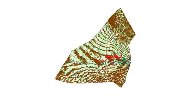دانلود نقشه های شیپ فایل شهرستان بمپور + کاملترین لایه GIS