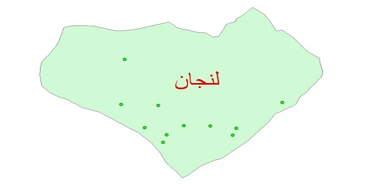 دانلود نقشه شیپ فایل کیفیت آب چاه های شهرستان لنجان