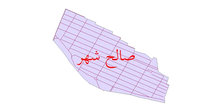 دانلود نقشه شیپ فایل شبکه معابر صالح شهر