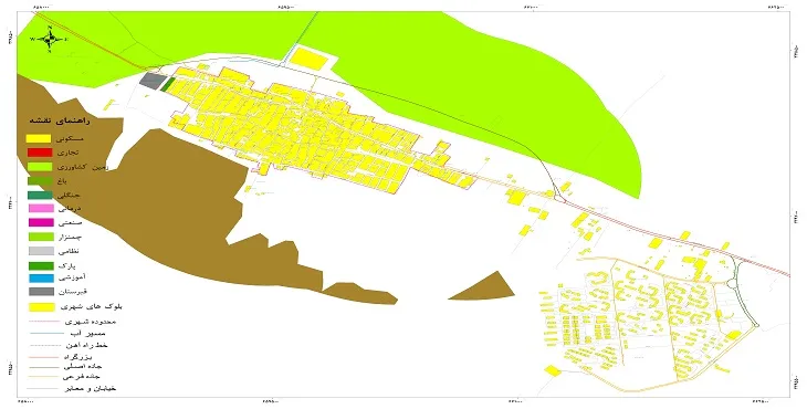 نقشه شیپ فایل (GIS) شهر لپوئی 1404 + عکس با کیفیت