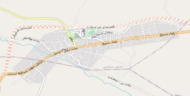دانلود نقشه شهر نیر اردبیل + pdf با کیفیت بالا