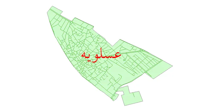 دانلود نقشه شیپ فایل شبکه معابر شهر عسلویه