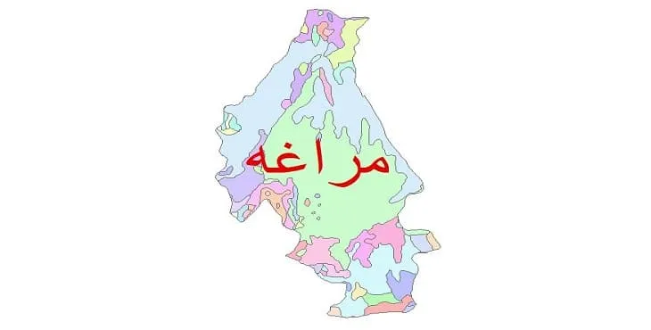 نقشه شیپ فایل (GIS) زمین‌ شناسی شهرستان مراغه