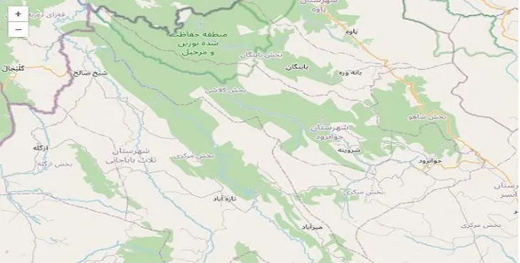 دانلود نقشه شهرستان جوانرود + pdf با کیفیت بالا