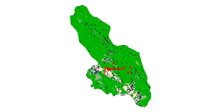دانلود نقشه های شیپ فایل شهرستان رستم + کاملترین لایه GIS