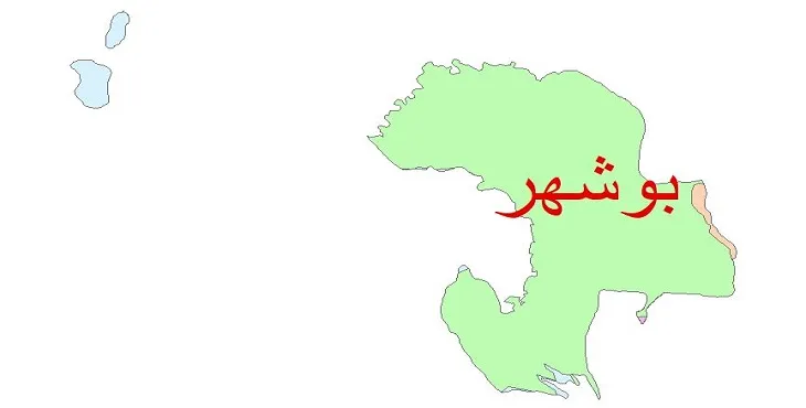 نقشه شیپ فایل (GIS) زمین‌ شناسی شهرستان بوشهر