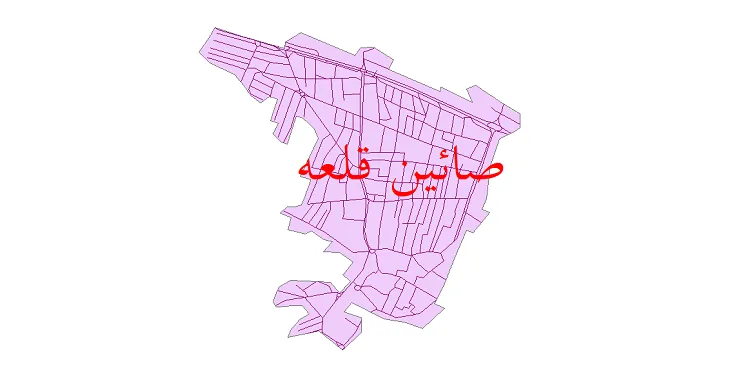 دانلود نقشه شیپ فایل شبکه معابر شهر صائین قلعه