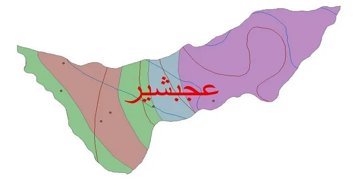 نقشه شیپ‌ فایل اقلیم‌شناسی شهرستان عجبشیر + 7 لایه اقلیمی