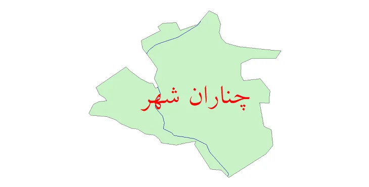 دانلود نقشه شیپ فایل شبکه معابر چناران شهر