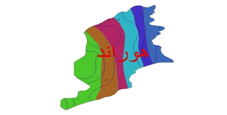 نقشه شیپ‌ فایل اقلیم‌شناسی شهرستان هوراند + 7 لایه اقلیمی
