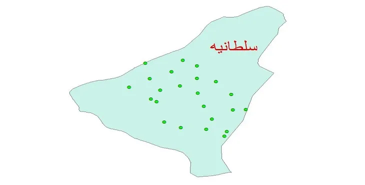 دانلود نقشه شیپ فایل کیفیت آب چاه های شهرستان سلطانیه