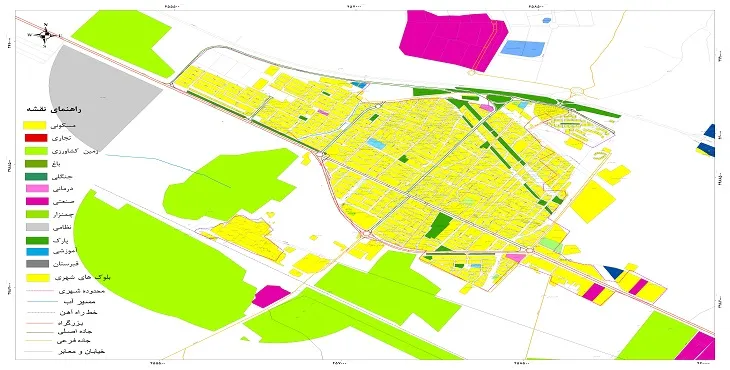 نقشه شیپ فایل (GIS) شهر آبیک 1404 + عکس با کیفیت