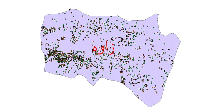 دانلود نقشه جمعیت نقاط شهری و روستایی شهرستان زاوه از سال 1335 تا 1395