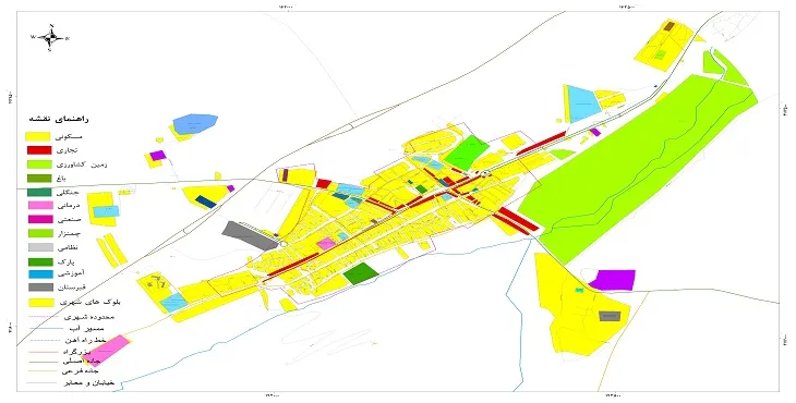 جدیدترین نقشه شهر قره آغاج | قابل چاپ + کیفیت بالا