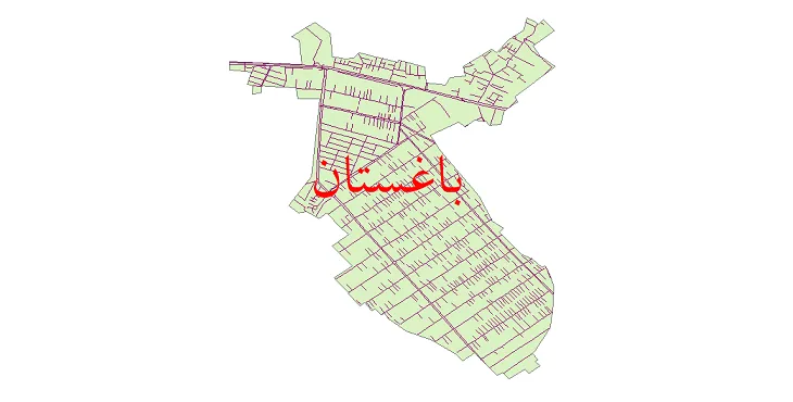 دانلود نقشه شیپ فایل شبکه معابر شهر باغستان