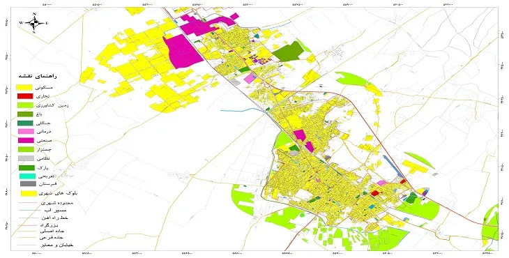 نقشه شیپ فایل (GIS) شهر ورامین 1404 + عکس با کیفیت