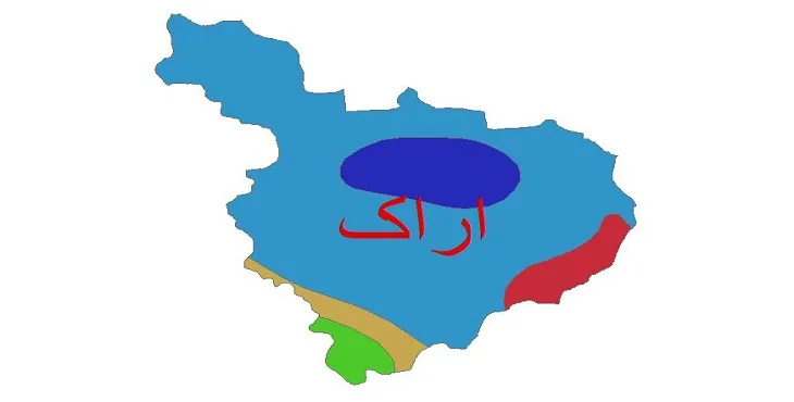نقشه شیپ‌ فایل اقلیم‌شناسی شهرستان اراک + 7 لایه اقلیمی