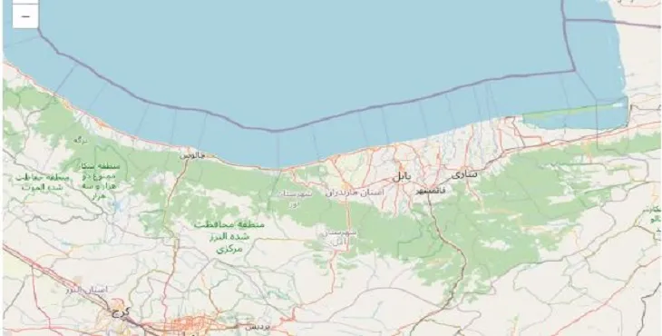 دانلود نقشه استان مازندران + pdf با کیفیت بالا