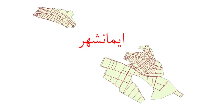 دانلود نقشه شیپ فایل شبکه معابر شهر ایمانشهر
