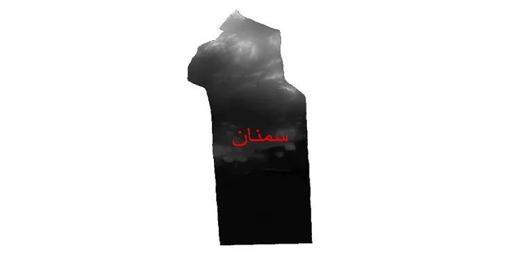 دانلود نقشه دم (DEM) شهرستان سمنان | دقت 30 متر