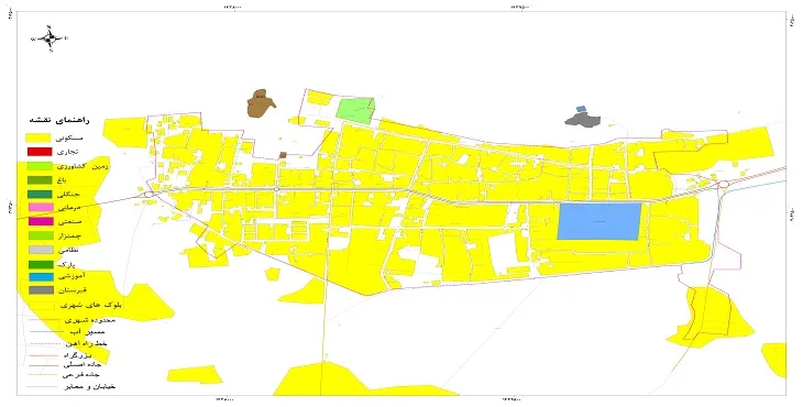 نقشه شیپ فایل (GIS) شهر بمپور 1404 + عکس با کیفیت