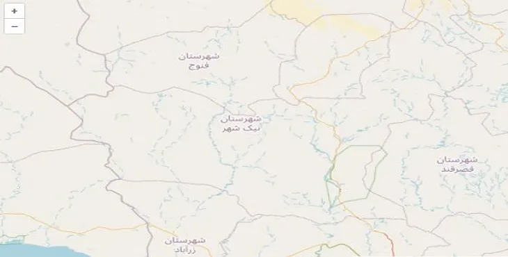 دانلود نقشه شهرستان نیکشهر + pdf با کیفیت بالا