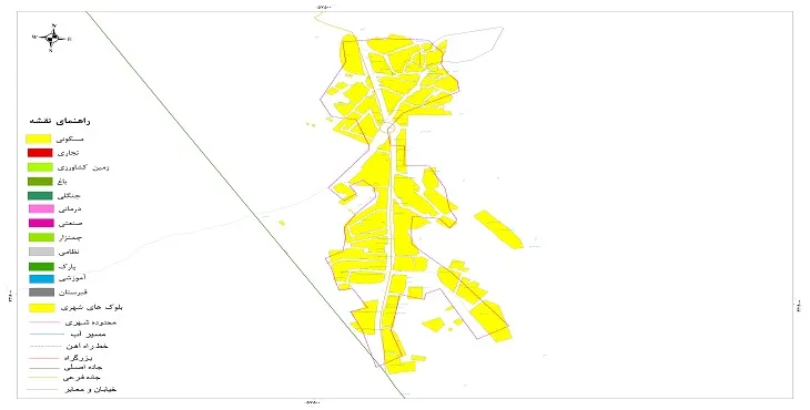 نقشه شیپ فایل (GIS) شهر زرآباد خوی 1404 + عکس با کیفیت
