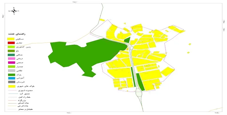 نقشه شیپ فایل (GIS) شهر لوجلی 1404 + عکس با کیفیت