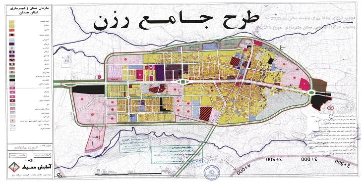 دانلود نقشه کاربری اراضی شهر رزن | وضع موجود+پیشنهادی