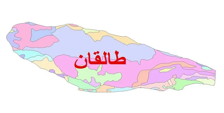 نقشه شیپ فایل (GIS) زمین‌ شناسی شهرستان طالقان