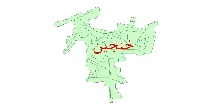 دانلود نقشه شیپ فایل شبکه معابر شهر خنجین