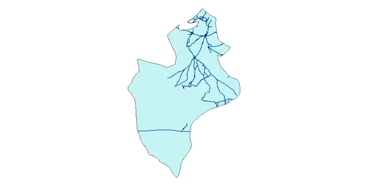 جدیدترین نقشه شیپ فایل راه های شهرستان سرایان + PDF
