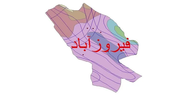 نقشه شیپ‌ فایل اقلیم‌شناسی شهرستان فیروزآباد + 7 لایه اقلیمی