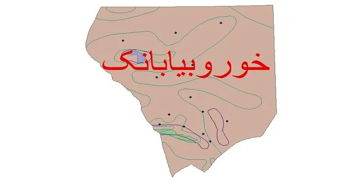 نقشه شیپ‌ فایل اقلیم‌شناسی شهرستان خور و بیابانک + 7 لایه اقلیمی
