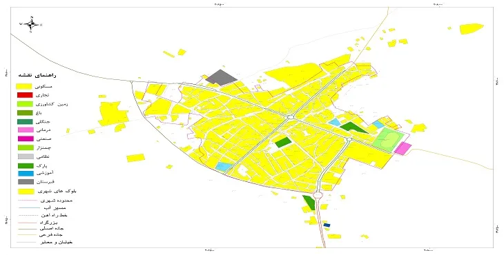 نقشه شیپ فایل (GIS) شهر سریش آباد 1404 + عکس با کیفیت