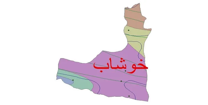 نقشه شیپ‌ فایل اقلیم‌شناسی شهرستان خوشاب + 7 لایه اقلیمی
