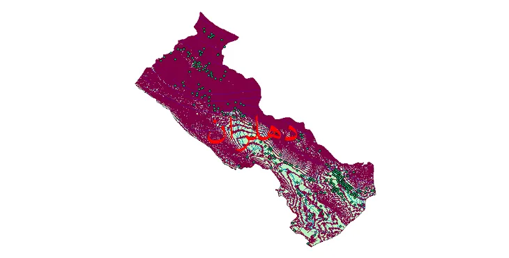 دانلود نقشه های شیپ فایل شهرستان دهلران + کاملترین لایه GIS