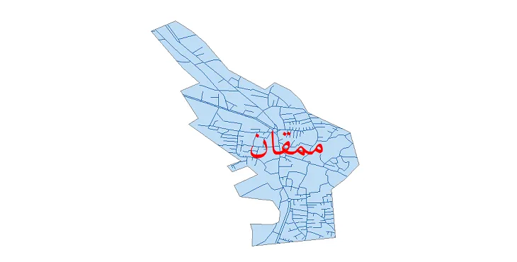 دانلود نقشه شیپ فایل شبکه معابر شهر ممقان