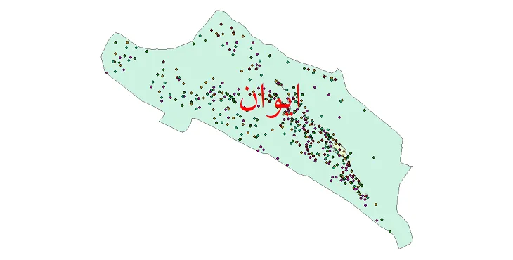 دانلود نقشه جمعیت نقاط شهری و روستایی شهرستان ایوان از سال 1335 تا 1395