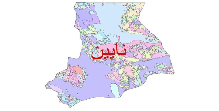 نقشه شیپ فایل (GIS) زمین‌ شناسی شهرستان نائین