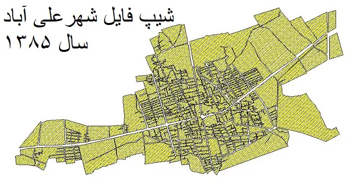 دانلود شیپ فایل بلوک آماری شهر علی آباد کتول