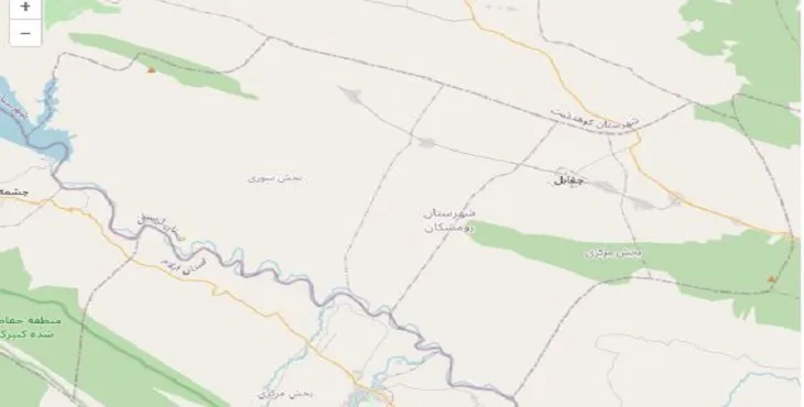 دانلود نقشه شهرستان رومشکان + pdf با کیفیت بالا