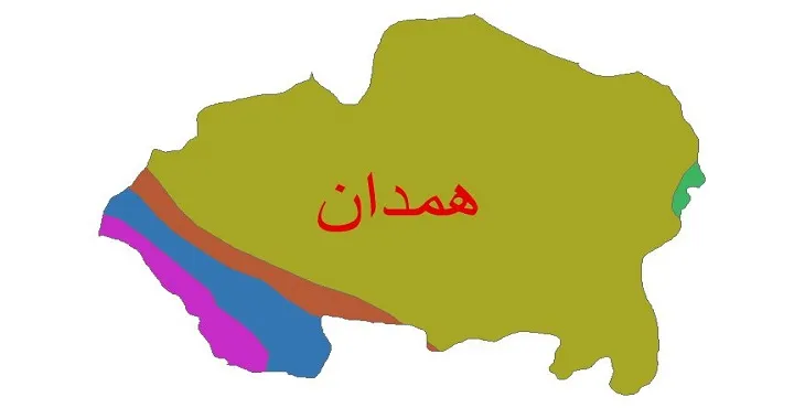 نقشه شیپ‌ فایل اقلیم‌شناسی شهرستان همدان + 7 لایه اقلیمی