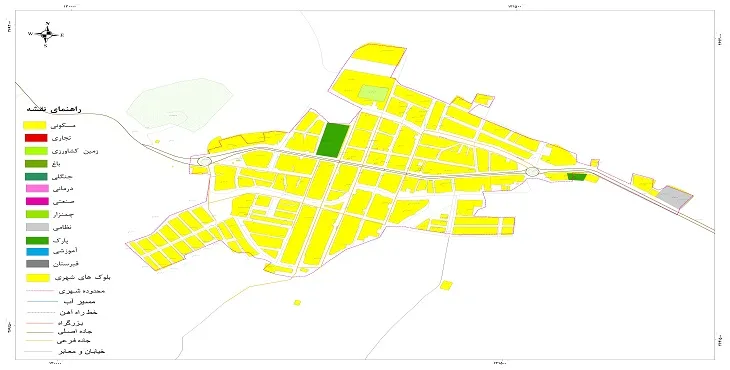 جدیدترین نقشه شهر بدره | قابل چاپ + کیفیت بالا