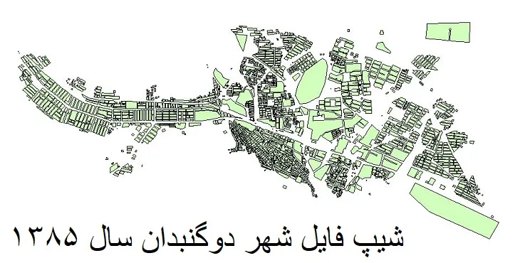 دانلود شیپ فایل بلوک آماری شهر دوگنبدان
